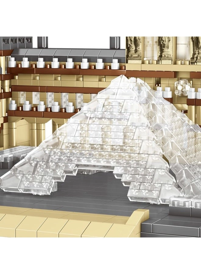 Architecture Louvre Micro Building Blocks Set - Construction 2885 pcs