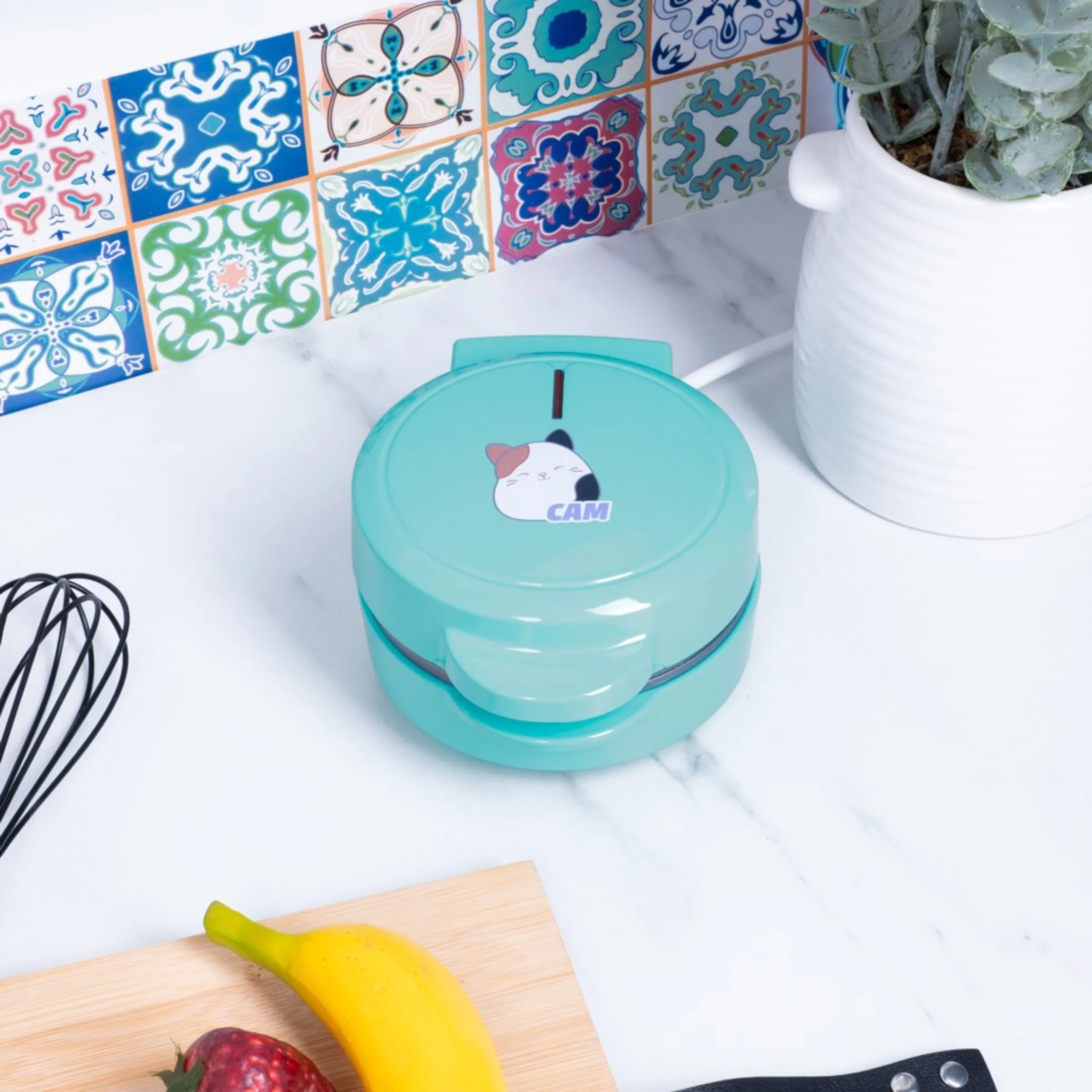 Cam The Cat Waffle Maker - 15 cm Blue