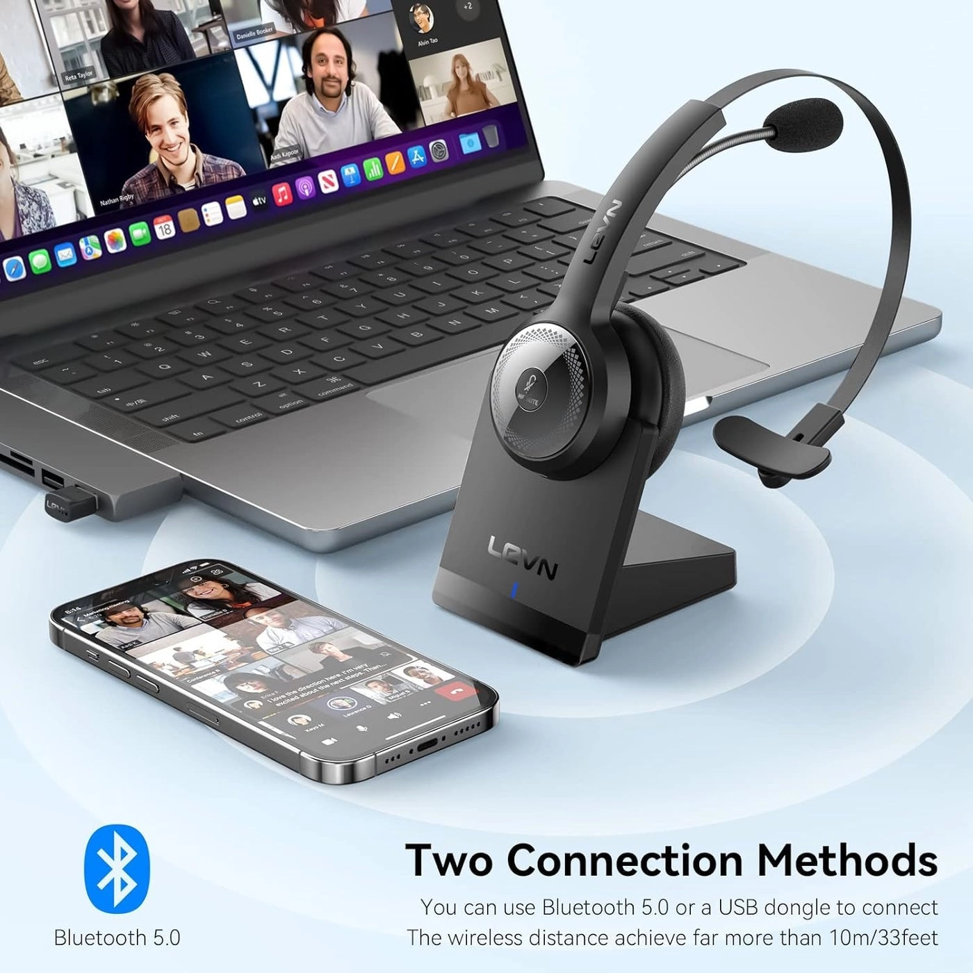 Bluetooth 5.0 Headset Wireless Headset