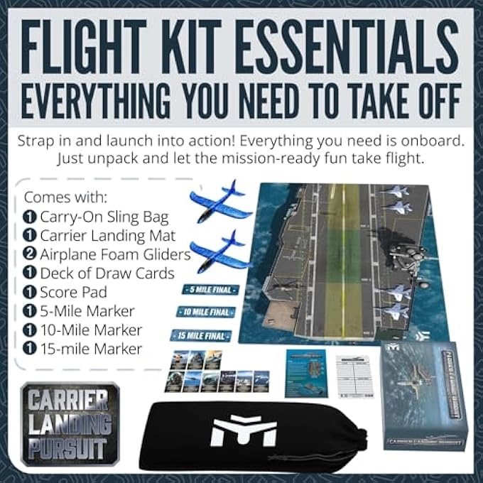 Carrier Landing Pursuit - Naval Aviation Game Foam Gliders