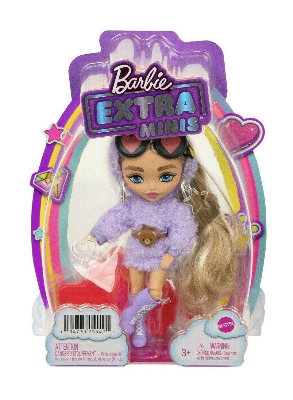 Barbie Extra Minis - Blonde Hair Purple Outfit
