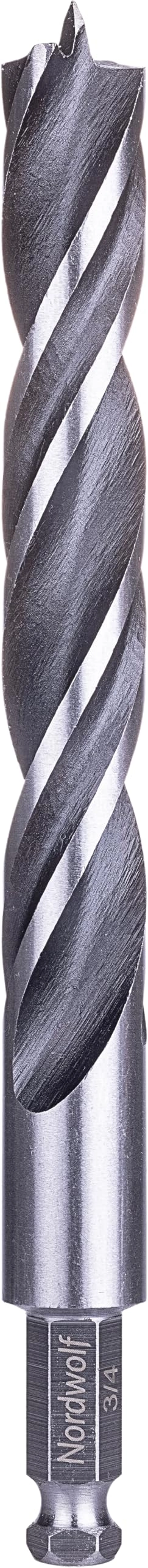 NordWolf Brad Point Wood Drill Bit - Carbon Steel 3/4""