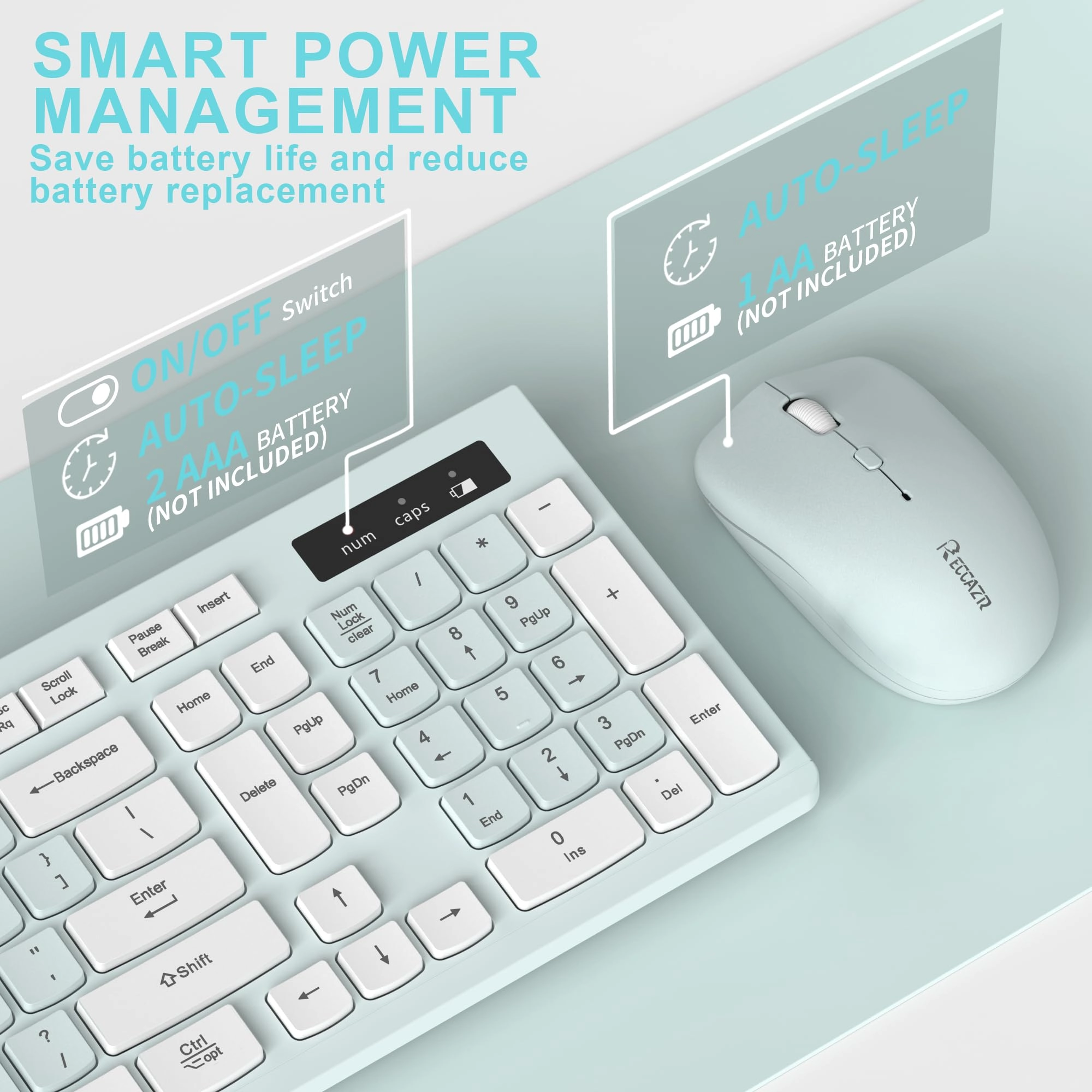 Ergonomic Wireless Keyboard - Wired