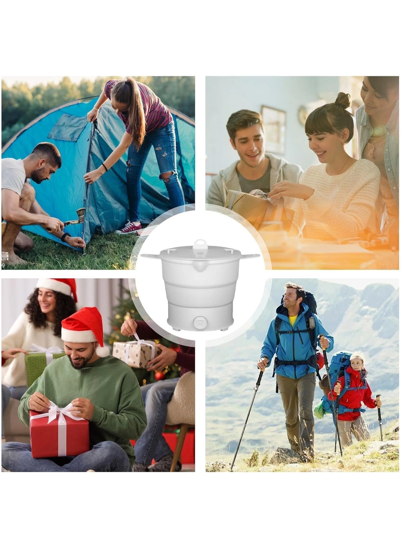 Portable Fold Electric Pot - 1.2L