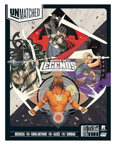 Restoration Games Unmatched: Battle of Legends Vol 1 - 4 Heroes Battlefields