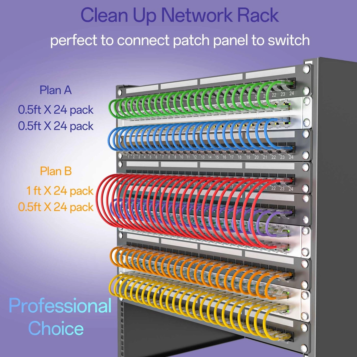 Cat 6 Ethernet Cable - 3FT Pack