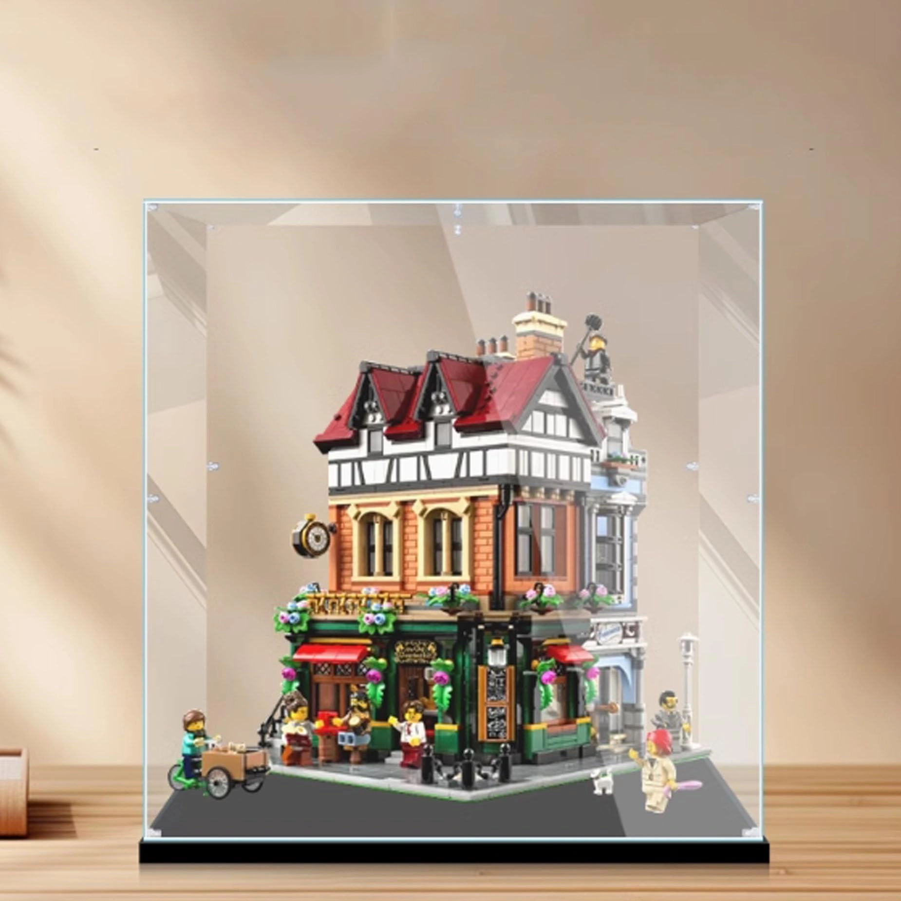 Acrylic Display Box for LEGO 10350 English Corner Building Model