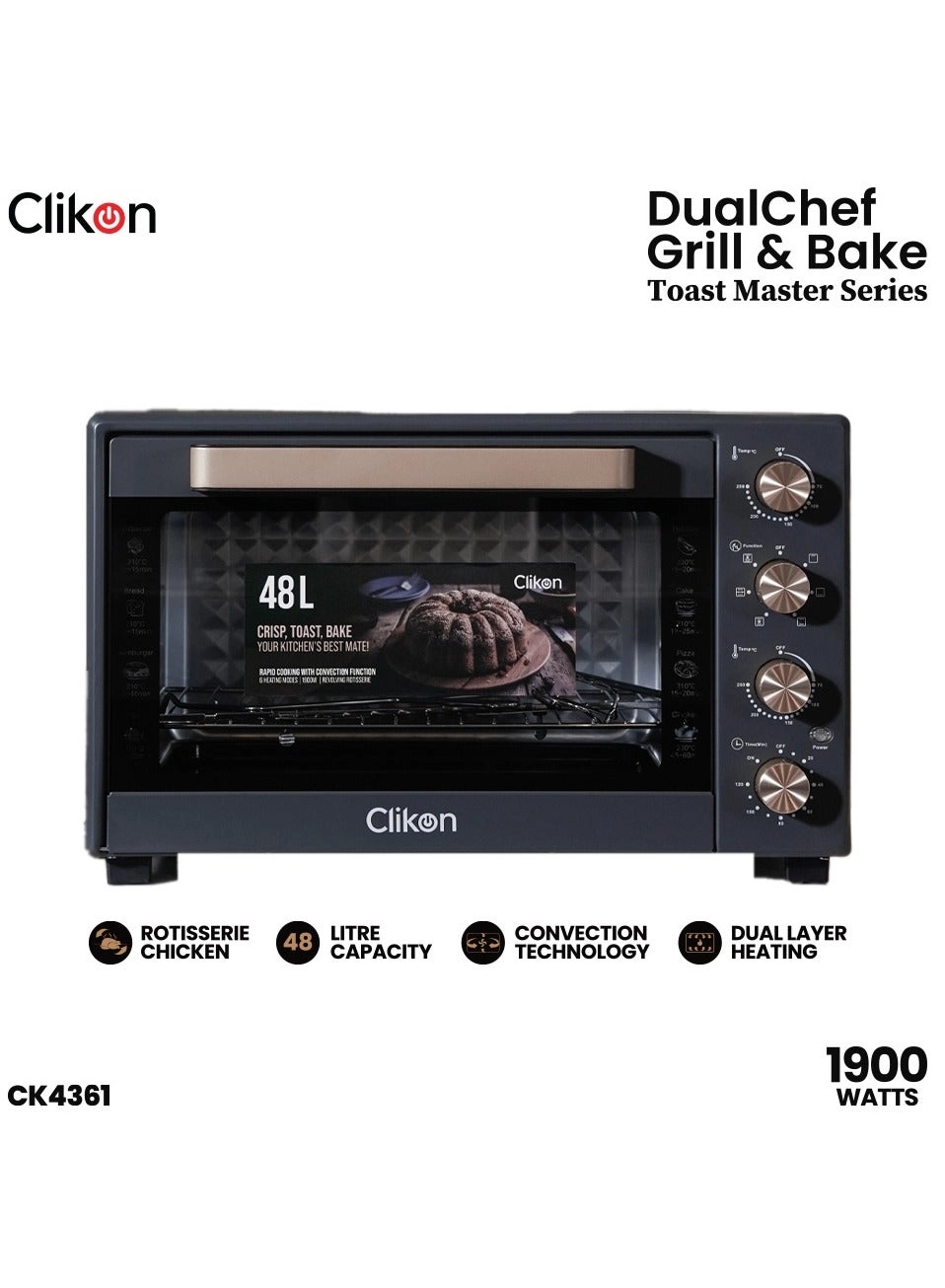 Clikon CK4361 - Convection Oven