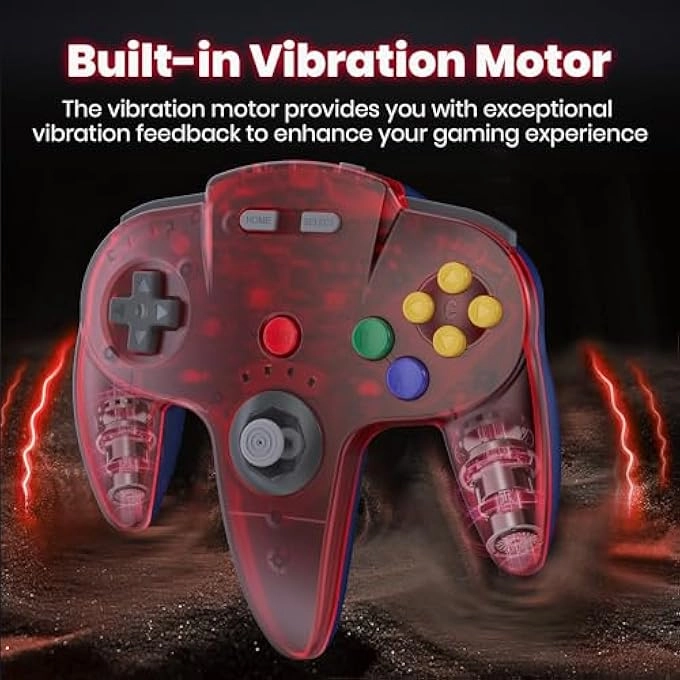 N64 CONTROLLER - KLARES GELB KLARES ROT Pack