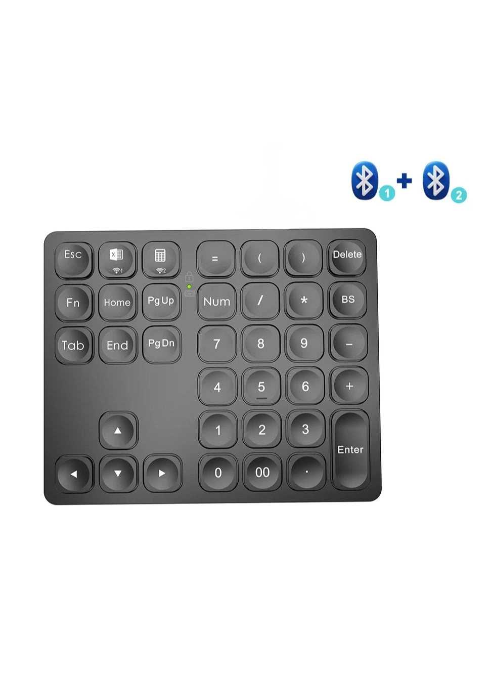 EVEREEN BOW Dual Bluetooth Numeric Keyboard - 36 keys Bluetooth 3.0