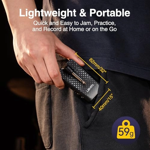 Guitar Headphone Amp - 10 Watts Bluetooth OTG Recording