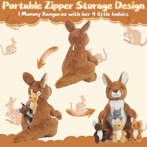 Kangaroo with Baby - 41 cm