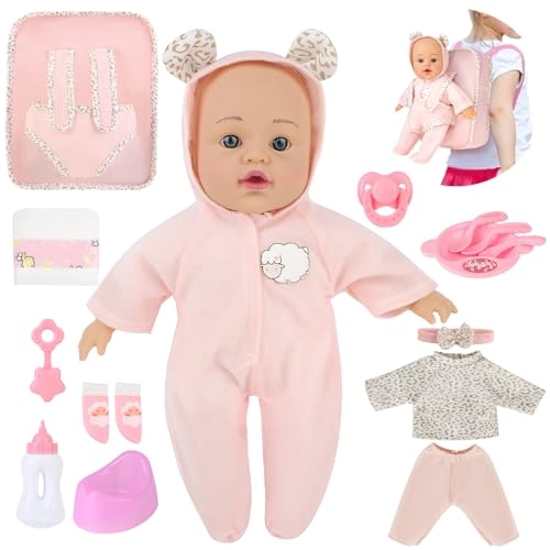 Baby Doll Play Set - 30 cm Plastic pink Ages 3+
