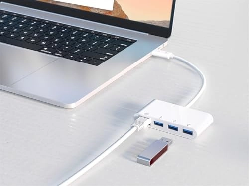 USB-C 3-Port USB 3.0 Hub and Gigabit Ethernet Adapter