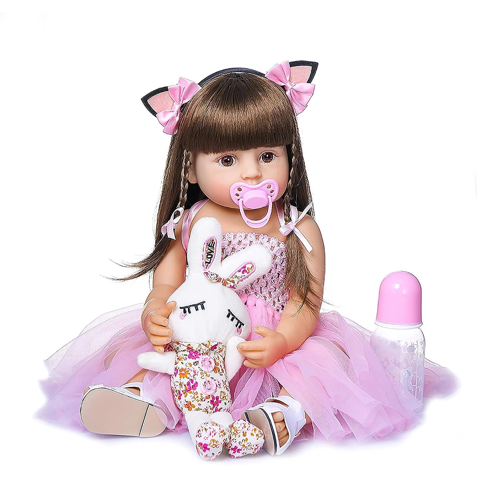 ZIYIUI Reborn Baby Doll - 22 Inch 55 Cm Silicone Girl Ages 3+