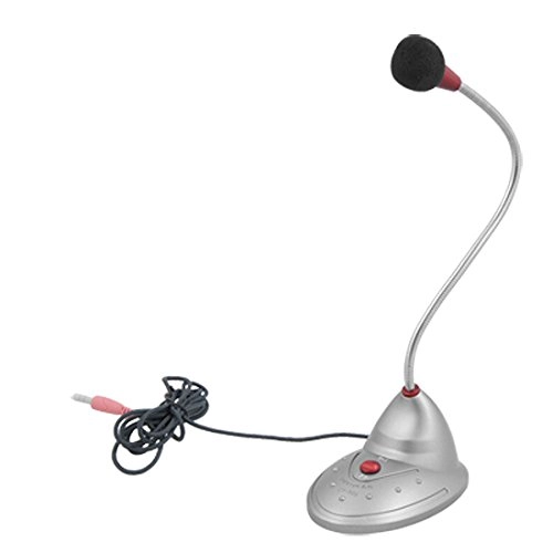 3.5mm Stereo Studio Speech Microphone Mic Stand Mount - Black Small