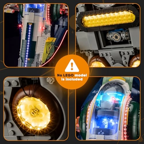 Light Set for LEGO 75409 Jango-Fetts Starship Firespray - Plastic 1