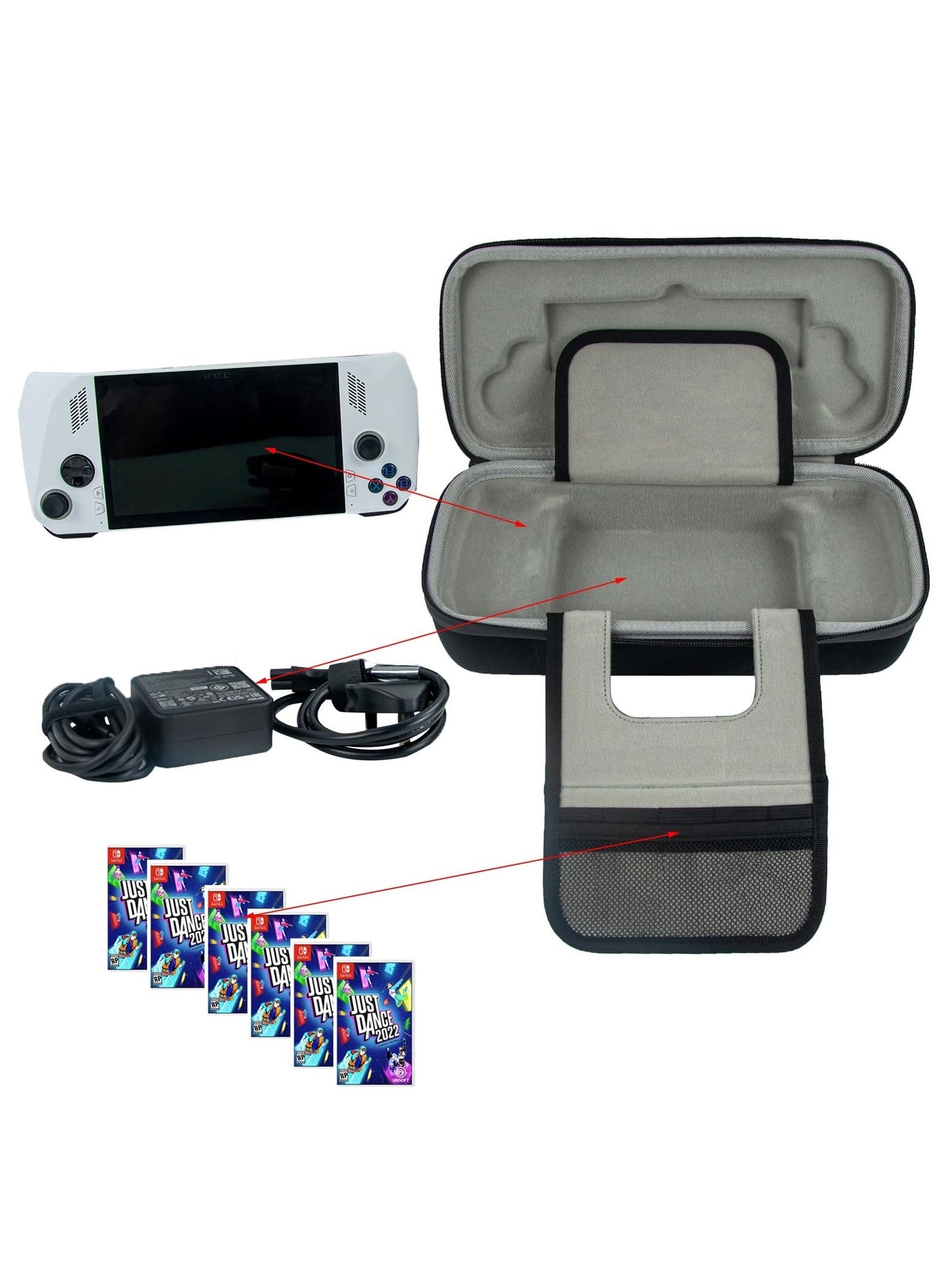 Hard Carrying Case - Fit for Rog Ally EVA Shockproof Waterproof Oxford Fabric