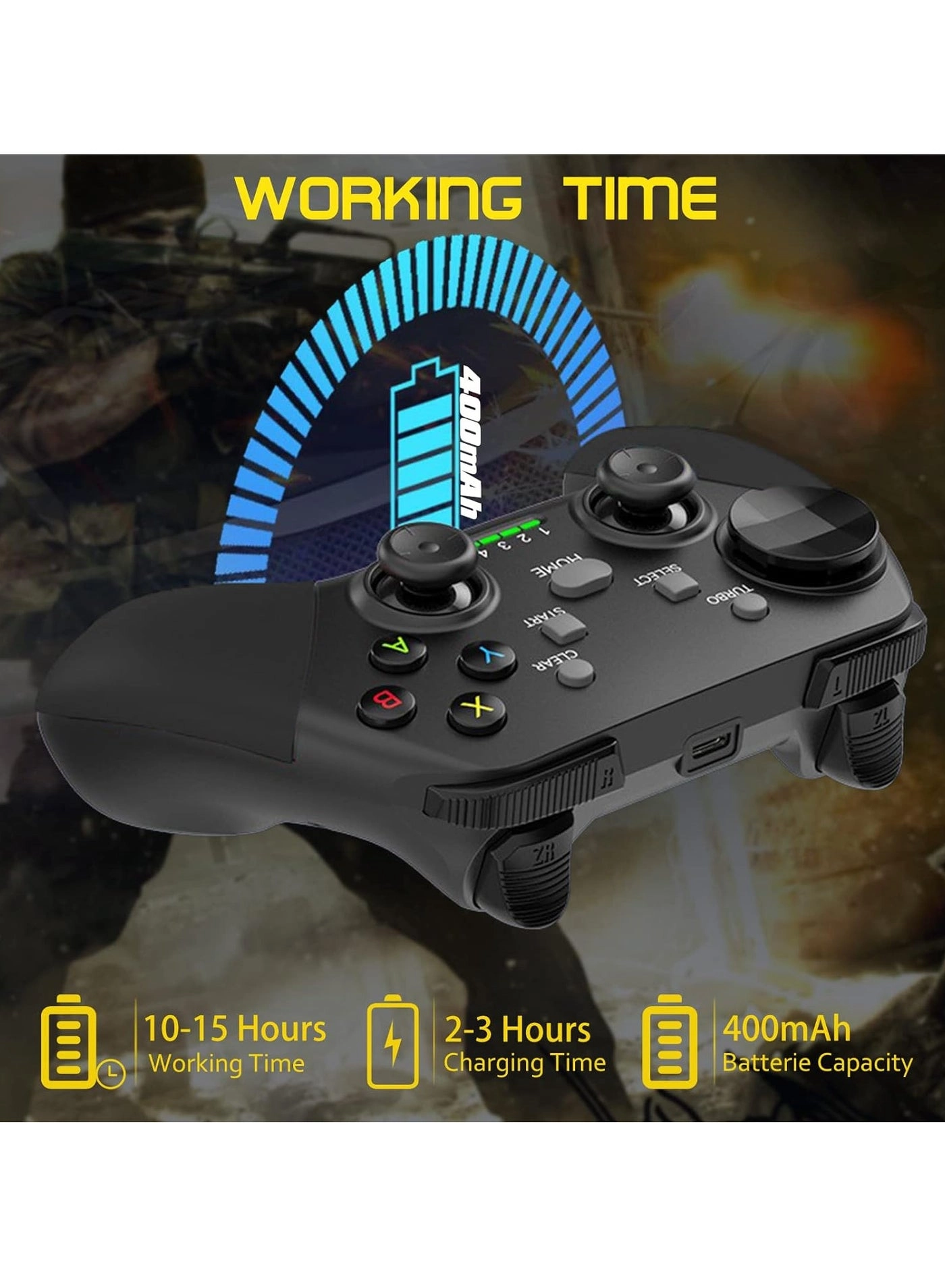 D8 Telescopic Mobile Phone Gamepad - Android iOS PS3 PS4 Switch PC