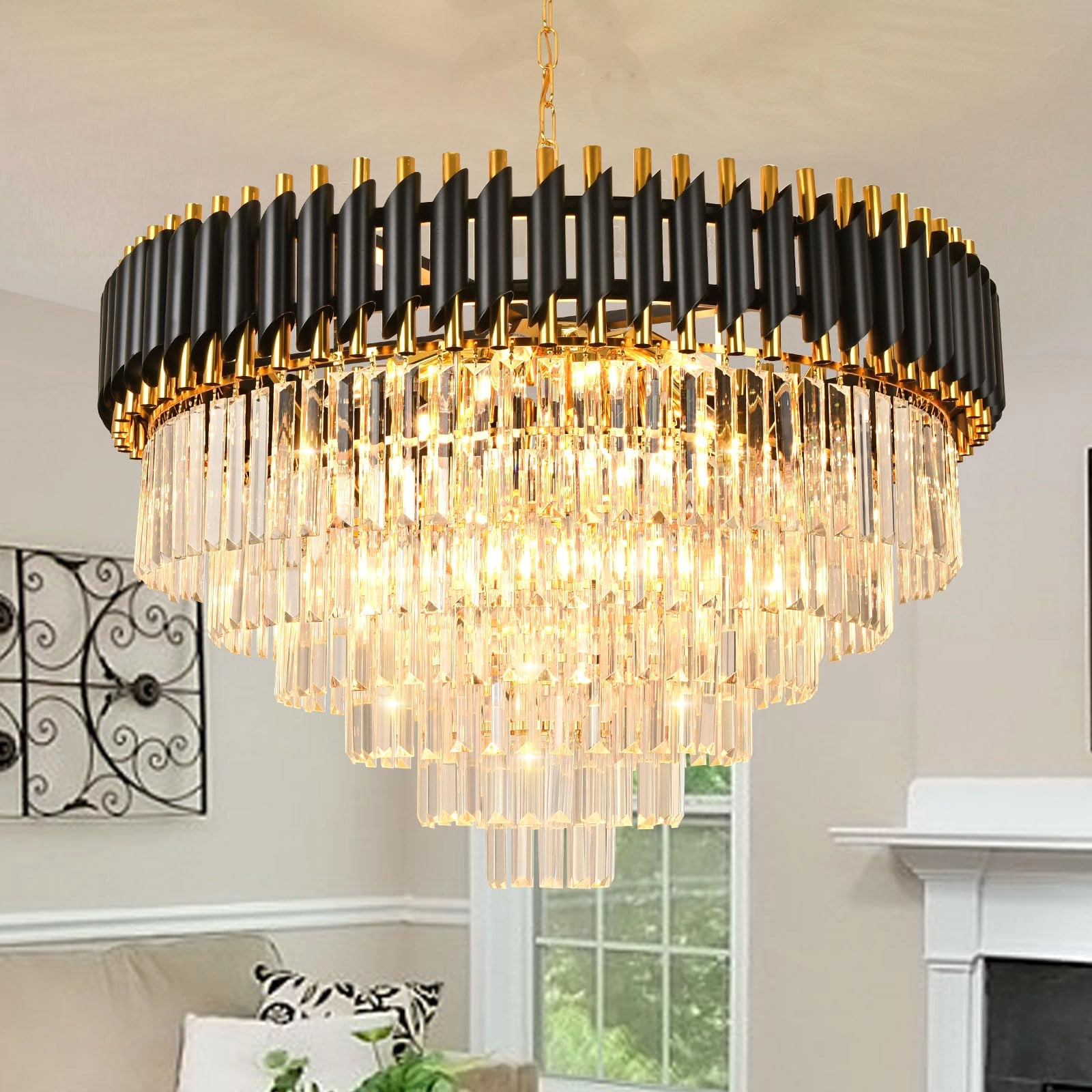 Seenvlog Modern Led Crystal Pendant Light