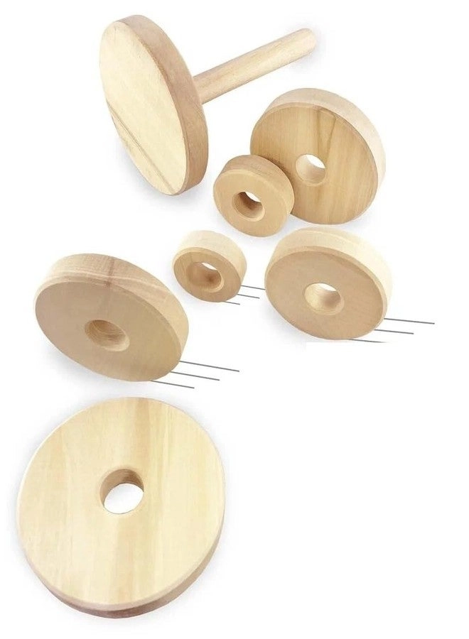 Natural Wooden Stacking Ring Montessori-Inspired