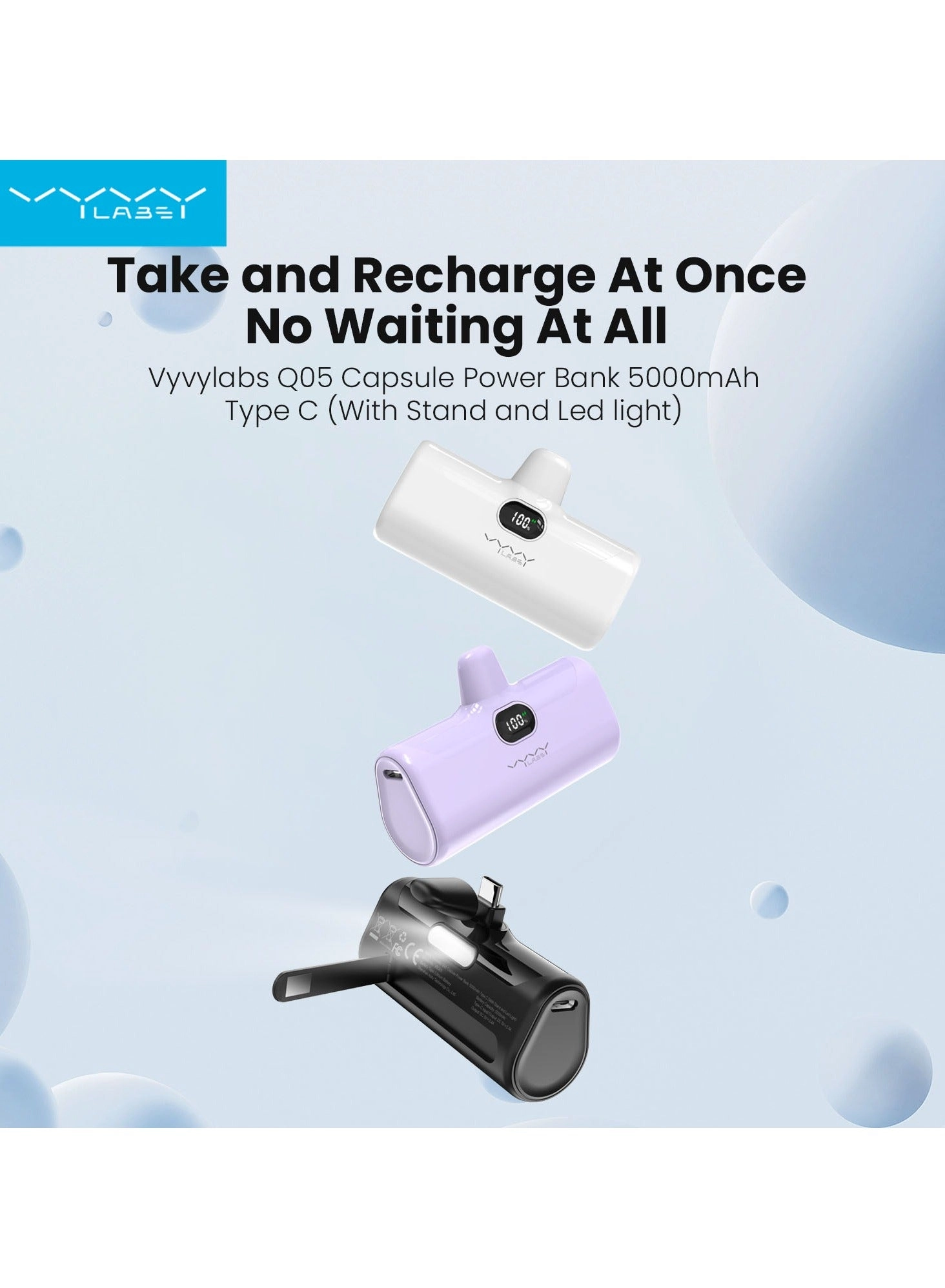 Q05 Capsule - 5000mAh Fast charging