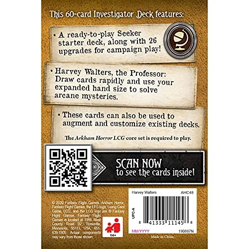 Arkham Horror: The Card Game: Investigator Starter Deck - Harvey Walters