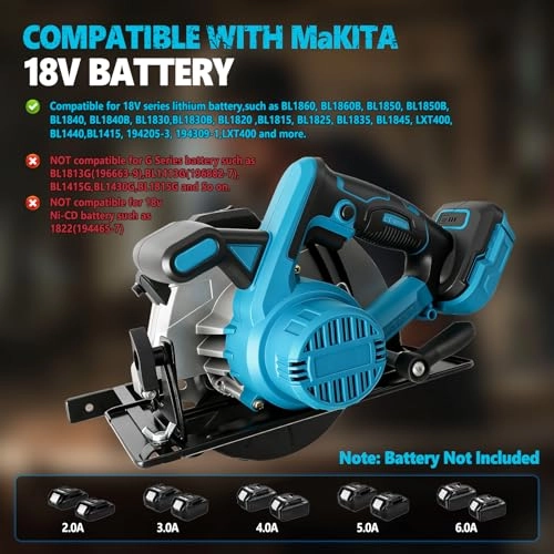 Brushless Motor Circular Saw Cordless 185mm