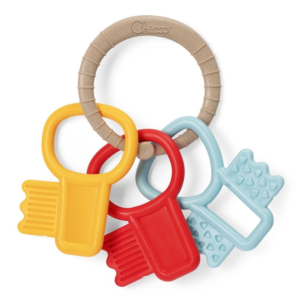 Chicco Teething Key Ring Rattle Teething Key Ring Rattle - 80% recycled plastic