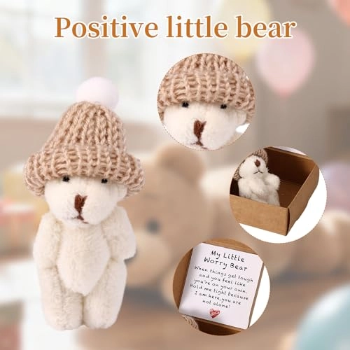 Little Bear in Box - Encouraging Card Pink White Sets