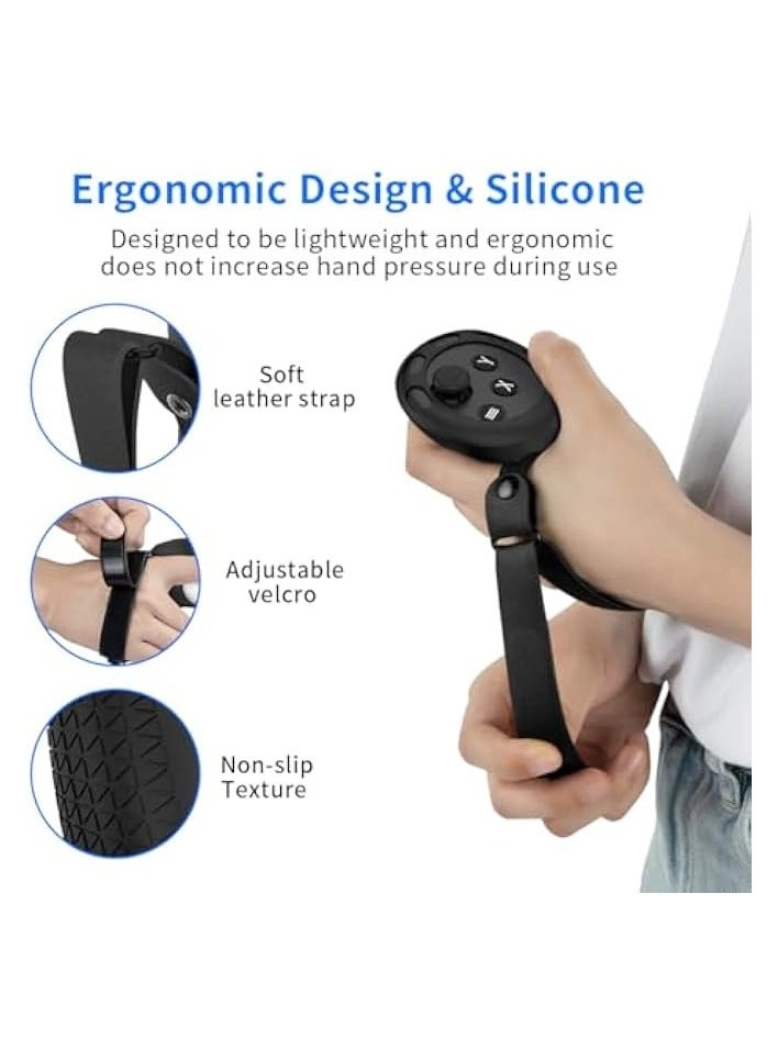 Protective Cover for Quest 3 - Silicone Black Set