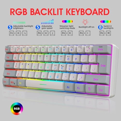 60% Wired Gaming Keyboard - USB-A