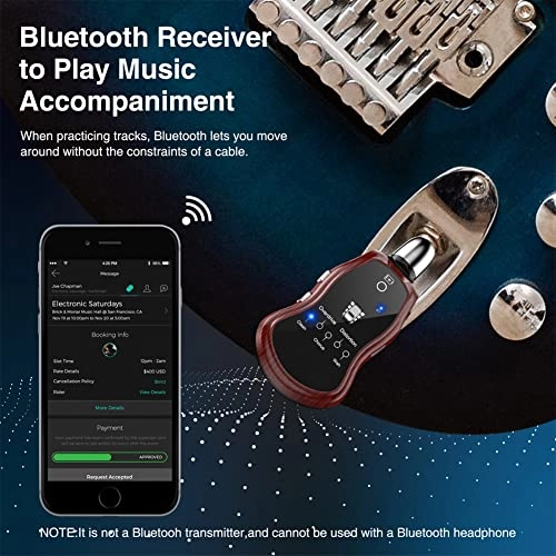 Guitar Headphone Amp - Rechargeable Bluetooth 5 Effects