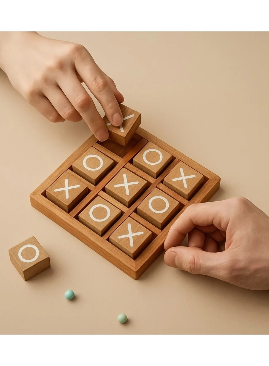 Generic Wooden XO - Mini Travel-Friendly Tic Tac Toe