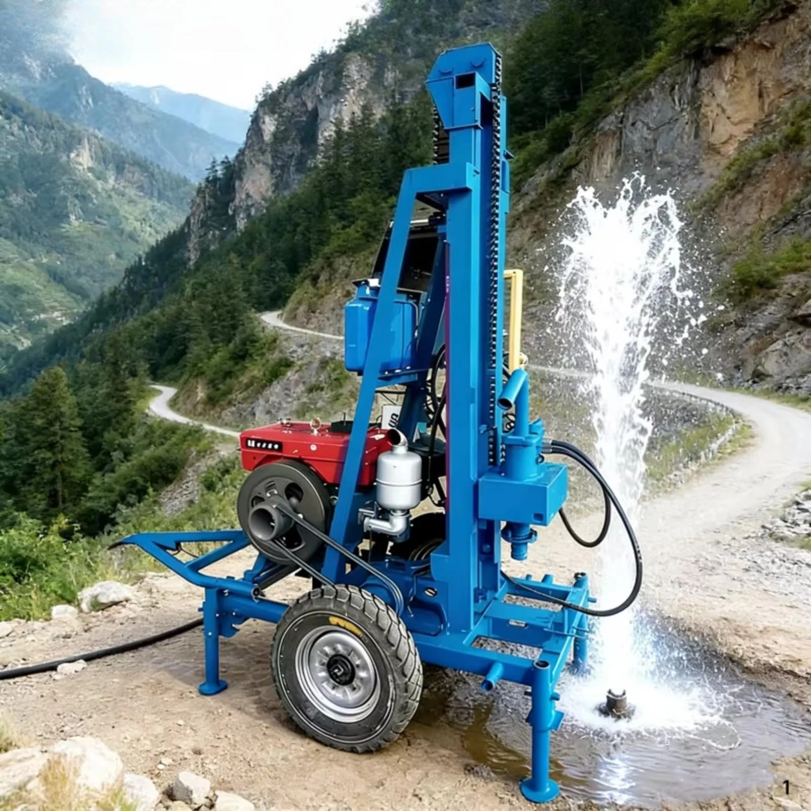Generic Portable Borehole Drilling Machine - Hydraulic 150m Deep