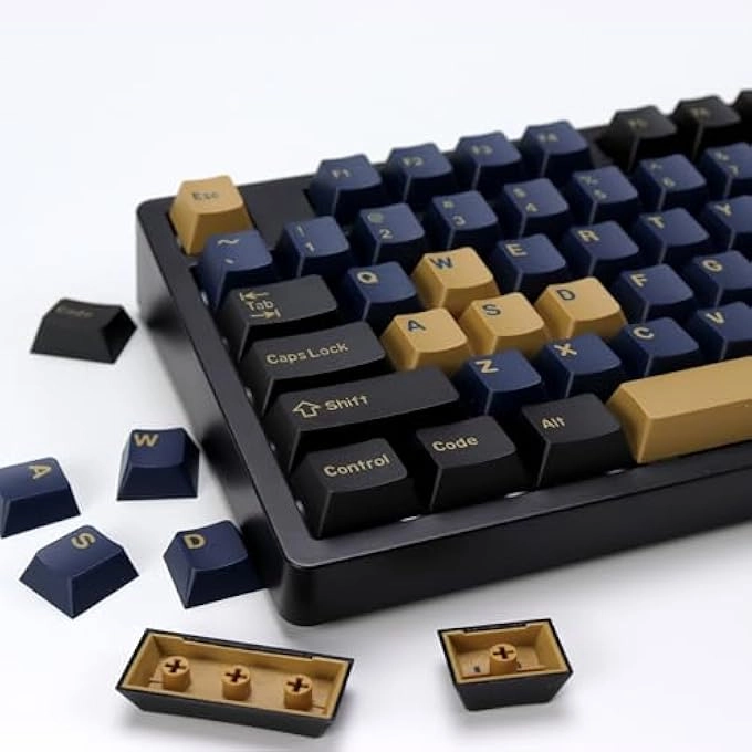 Blue Samurai PBT Double Shot Keycap Set - Wired