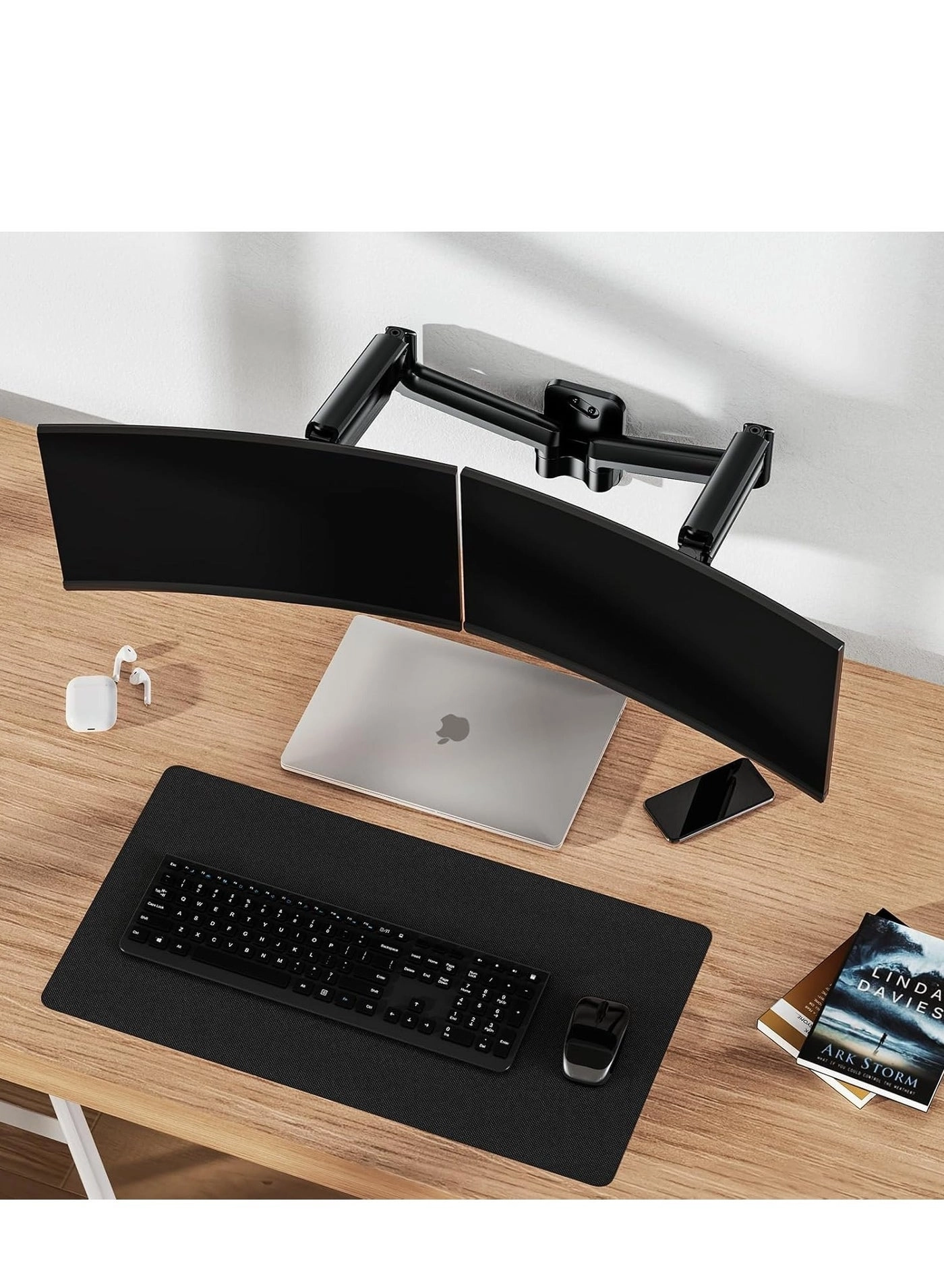 Dual Monitor Wall Mount - two 17''-32'' 75x75mm 100x100mm