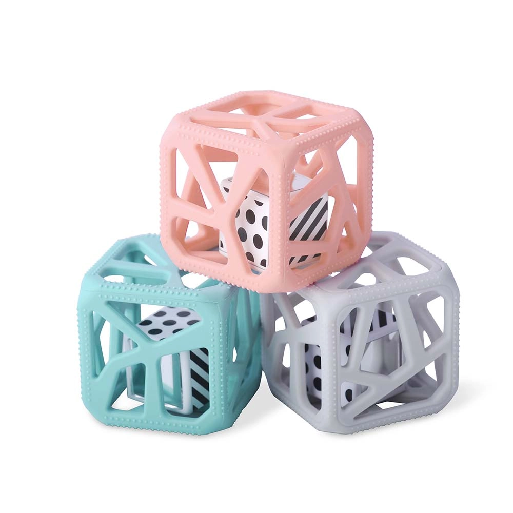 Easy-Grip Teether Rattle - 100 % food-grade silicone 70% ABS+30% Acrylic