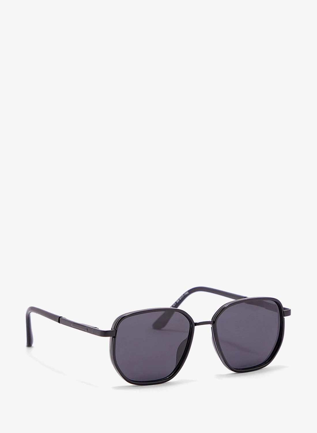 Robert Wood Angular Aviator Sunglasses - Black