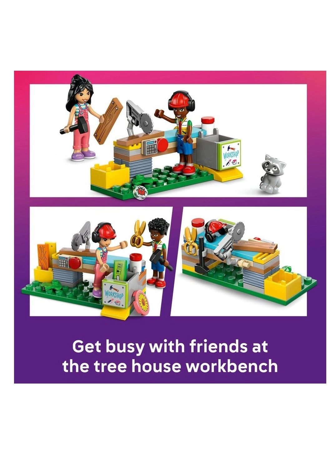LEGO Friends Friendship Tree House Hangout (42652) - 4 Minidoll 2 Animal Figures