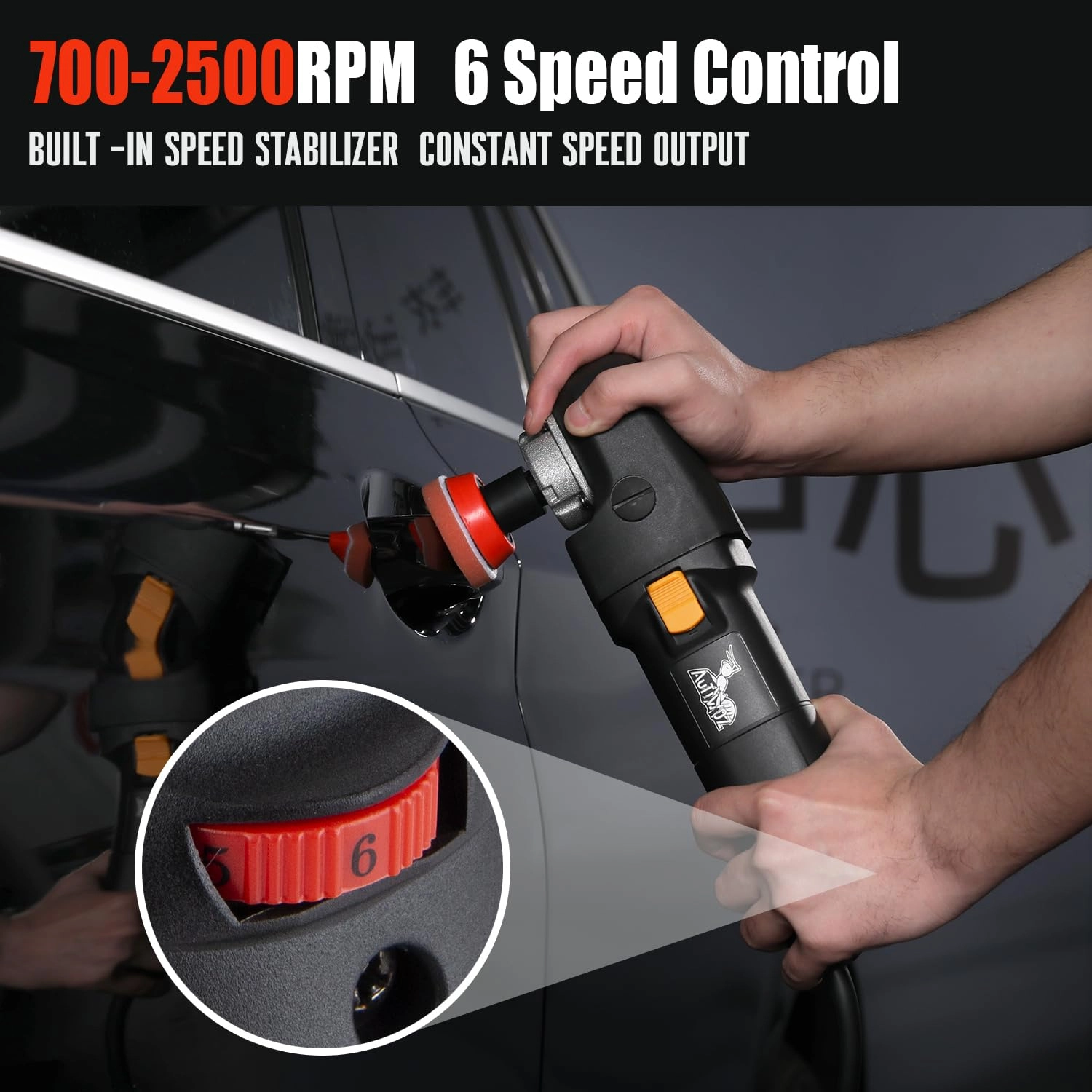Mini Car Polisher - 600 Watts 1"/2"/3"