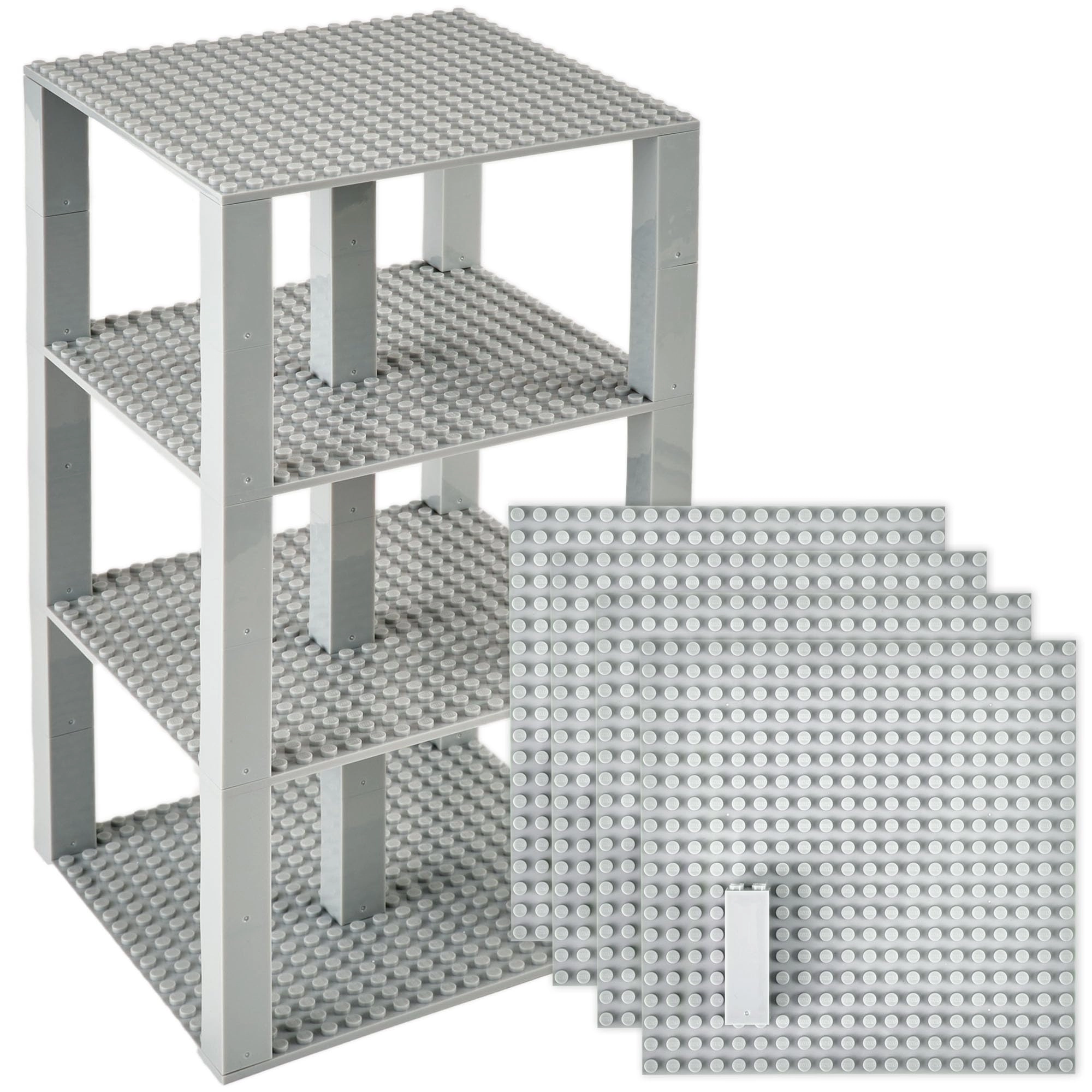 Strictly Briks Stackable Base Plates - 15cm X 15cm 4 Pack 30 stackers