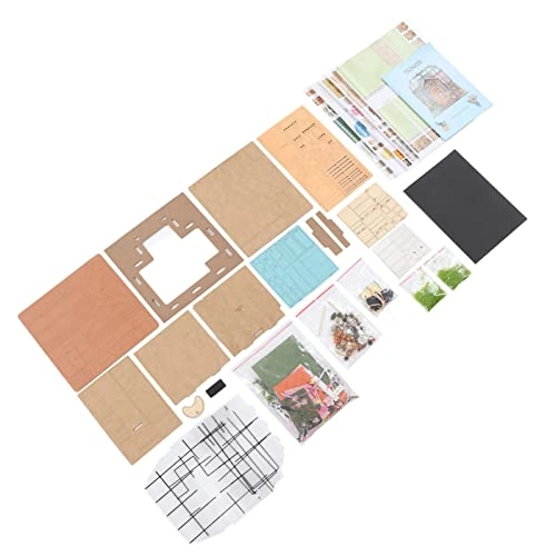 DIY Miniature Dollhouse Kit - 1:24 Basswood Paper Plastic