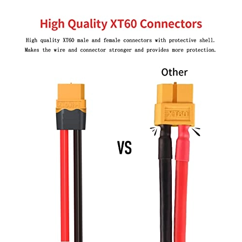 XT60 to XT30 Adapter - XT60 Female XT30 Male 12AWG 6Inches