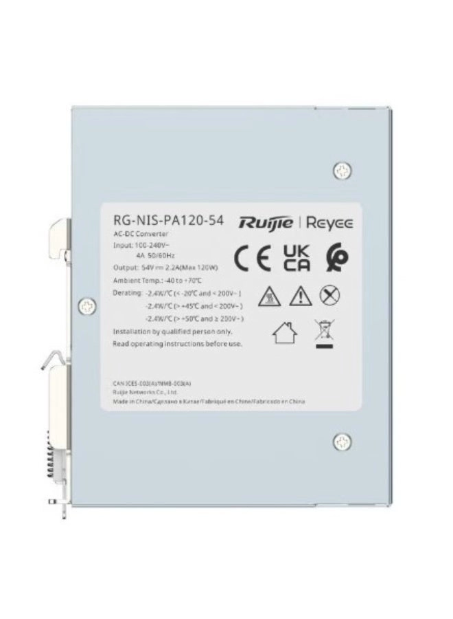 RG-NIS-PA120-54 - 54V 120W IEEE 802.3af/at/bt Gigabit