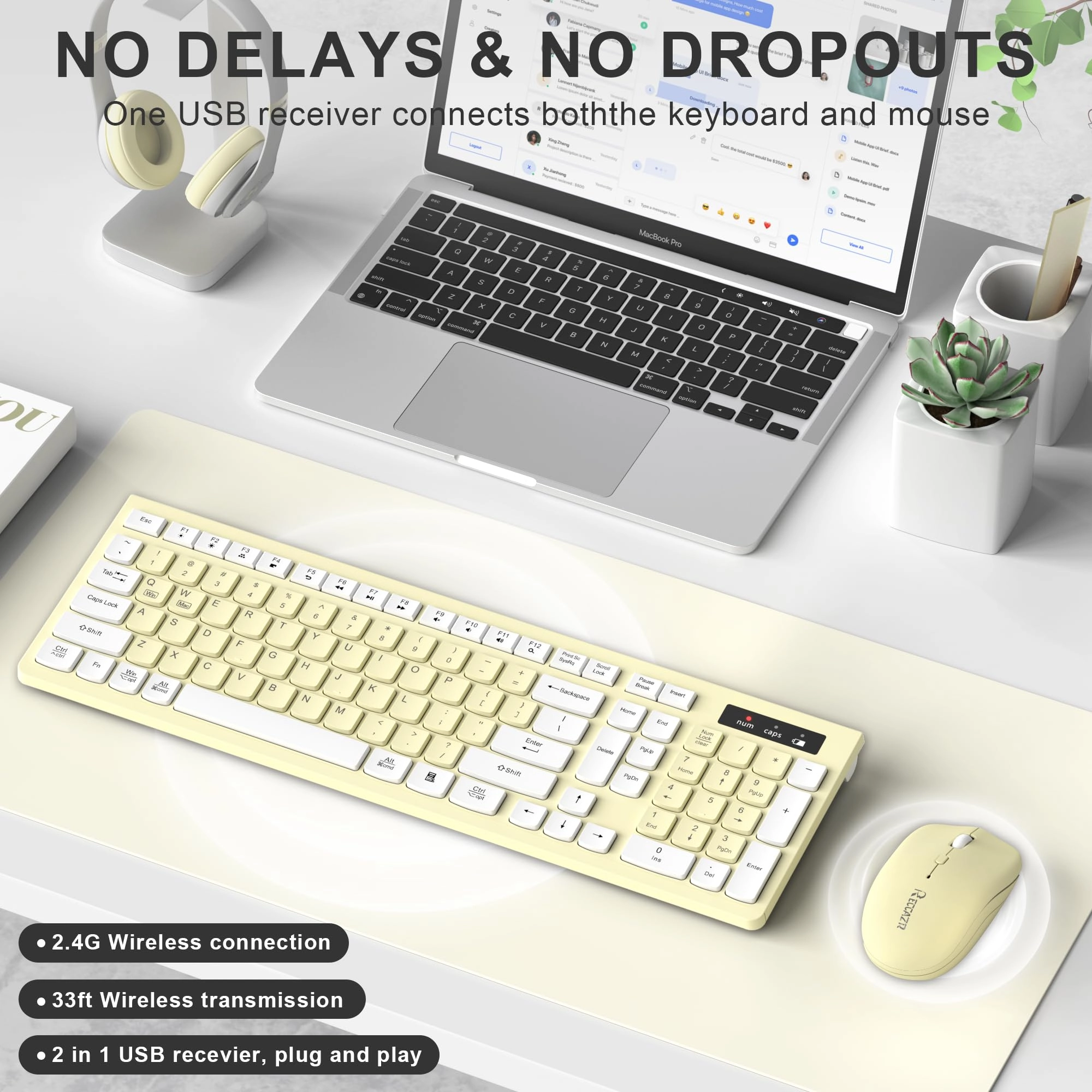 Ergonomic Wireless Keyboard - Wired