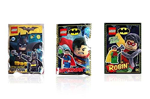 DC Super Heroes - Superman + Batman + Robin (sh489-sh312-sh514) 3 pcs