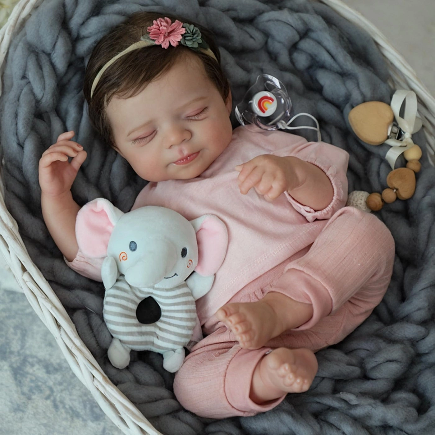 Reborn Baby Doll - 18 inches Vinyl Baby Girl Ages 3+