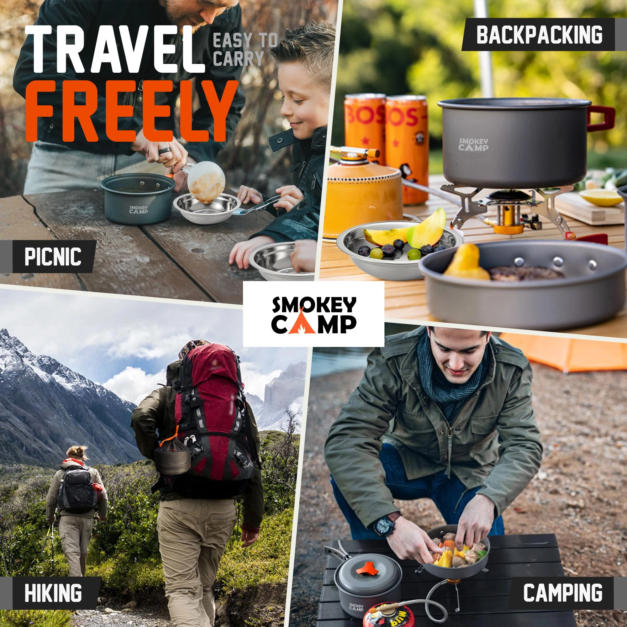 Camping Cookware Mess Kit - 11 piece(s)