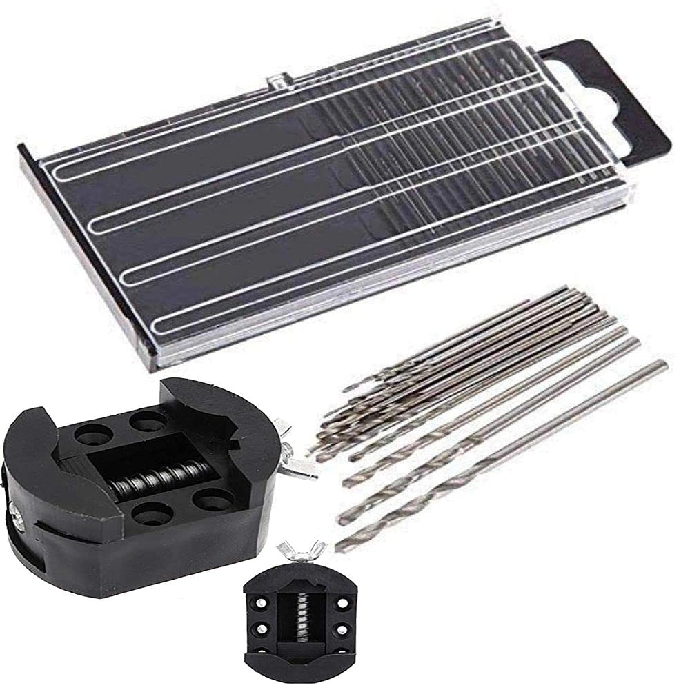 Mini Tiny Twist Drill Bit Set - Hss 20 Piece 03mm 035mm 04mm 045mm 05mm 055mm 06mm 065mm
